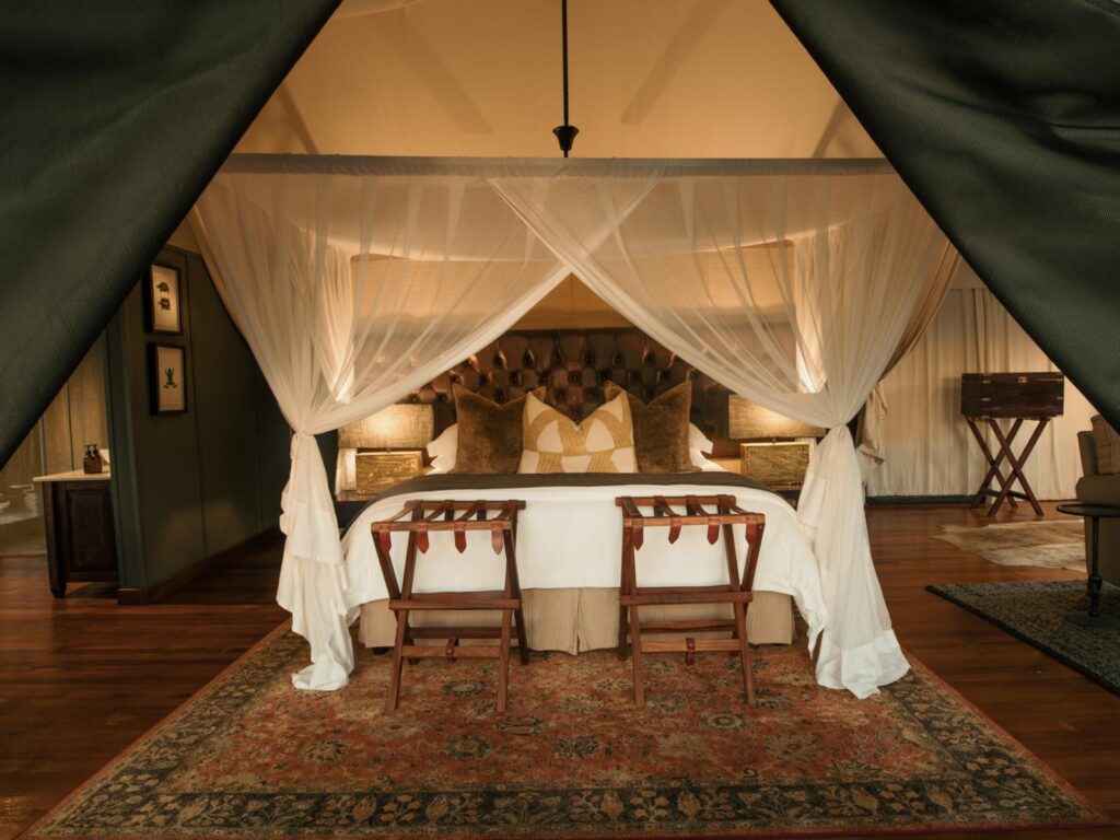 Rhino Safari Camp Room bed
